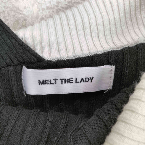 メルトザレディ Melt the lady bicolor knit tops レディース FREE