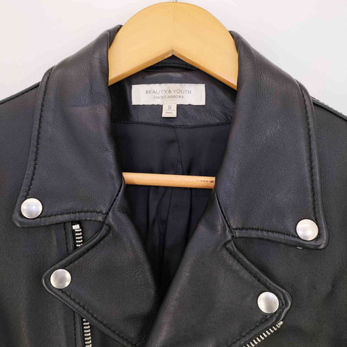 ビューティーアンドユースユナイテッドアローズ BEAUTY & YOUTH UNITED ARROWS シープ ダブルライダースジャケット メンズ JPN:S
