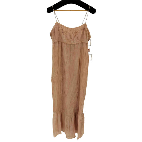 ザラ ZARA ZW COLLECTION ラミー混ミディワンピース レディース import:L