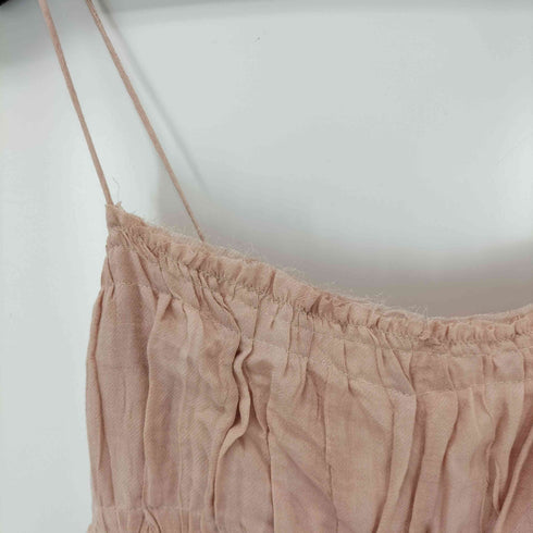 ザラ ZARA ZW COLLECTION ラミー混ミディワンピース レディース import:L