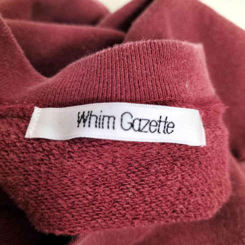 ウィムガゼット Whim Gazette カレッジロゴウラケプルオーバー レディース FREE