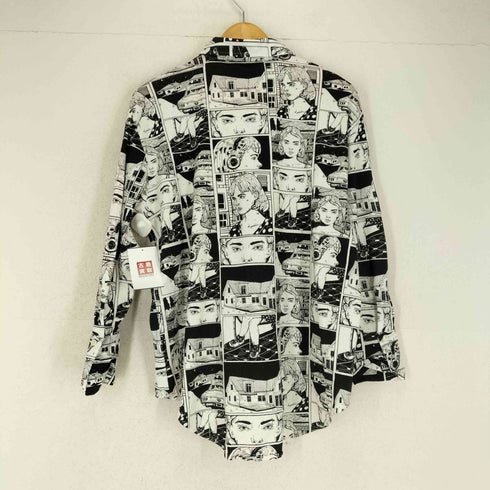 ザラ ZARA ANA MUSHELL イラストシャツ メンズ JPN:S