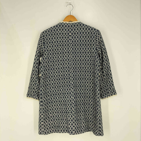 ザラ ZARA WOMAN ツイード ノーカラー コート レディース import:L