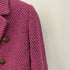ザラ ZARA クロップド ダブル ブレスト ツイード テーラードジャケット レディース import:S