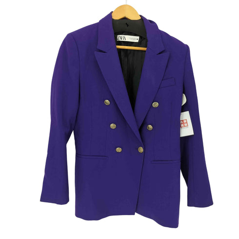 ザラ ZARA ダブル ブレスト テーラード ジャケット レディース import:M