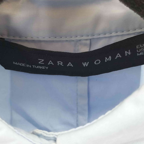 ザラ ZARA L/S アシンメトリーシャツワンピース レディース import:S