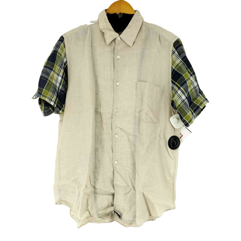 コムデギャルソンオム COMME des GARCONS HOMME チェック切替 S/S リネンシャツ メンズ SS