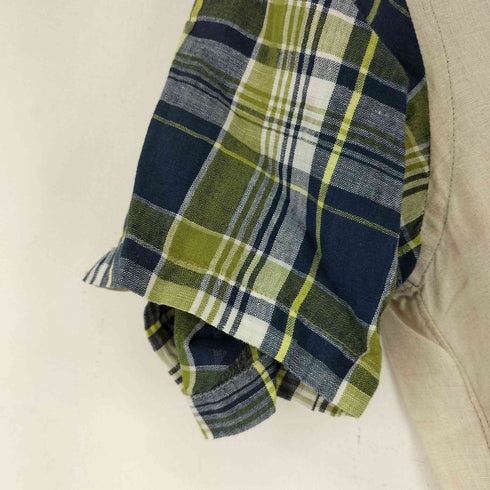 コムデギャルソンオム COMME des GARCONS HOMME チェック切替 S/S リネンシャツ メンズ SS