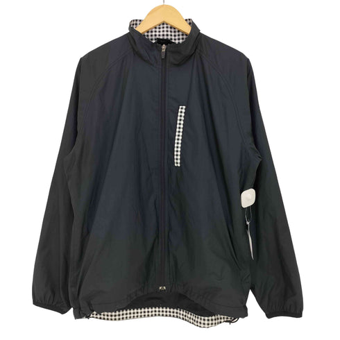 ナイキ NIKE 00S CLIMA FIT 裏地メッシュ ギンガムチェック ジップアップ ジャケット 裾ドローコード メンズ import:L