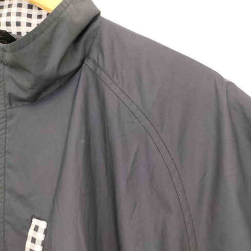 ナイキ NIKE 00S CLIMA FIT 裏地メッシュ ギンガムチェック ジップアップ ジャケット 裾ドローコード メンズ import:L