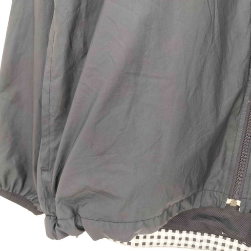 ナイキ NIKE 00S CLIMA FIT 裏地メッシュ ギンガムチェック ジップアップ ジャケット 裾ドローコード メンズ import:L