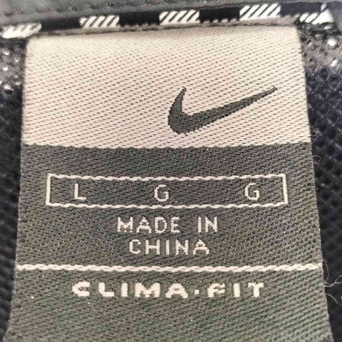 ナイキ NIKE 00S CLIMA FIT 裏地メッシュ ギンガムチェック ジップアップ ジャケット 裾ドローコード メンズ import:L