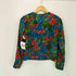 ザラ ZARA 花柄 ジップアップ ノーカラージャケット レディース import:XS