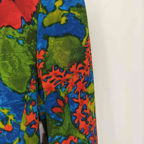 ザラ ZARA 花柄 ジップアップ ノーカラージャケット レディース import:XS