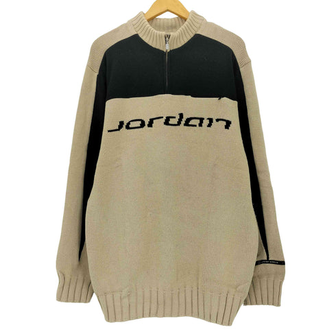 ジョーダンブランド JORDAN BRAND フリース切替 ハーフジップ ニット メンズ import:L
