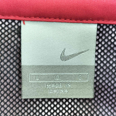 ナイキ NIKE 00S スウッシュロゴ刺繍 裏地メッシュ リフレクター 3ピース ウインドブレーカー セットアップ メンズ import:L
