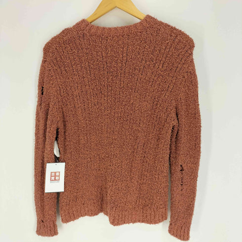 ザラ ZARA RIPPED EFFECT SWEATER リップド エフェクト ダメージ ニット セーター メンズ S-M