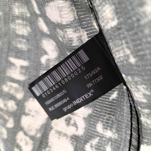 ザラ ZARA 総柄 S/S シャツ メンズ import:S