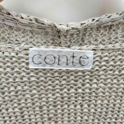 conte 25SS テープヤーン カーディガン レディース FREE