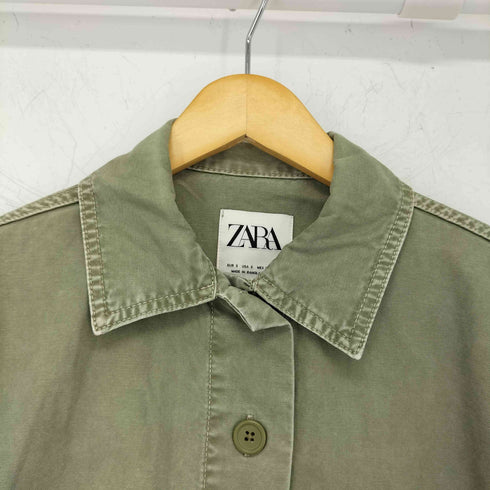 ザラ ZARA ミリタリーシャツジャケット レディース import:S