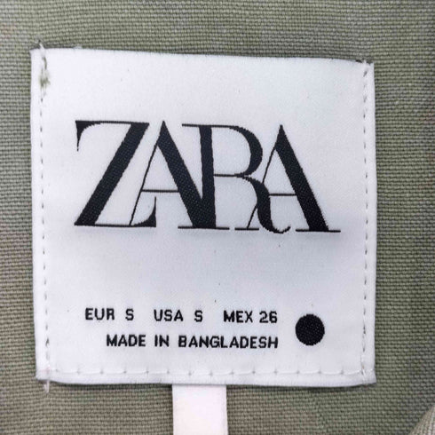 ザラ ZARA ミリタリーシャツジャケット レディース import:S