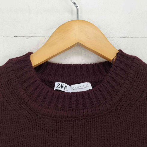 ザラ ZARA PLAIN KNIT SWEATER レディース import:S