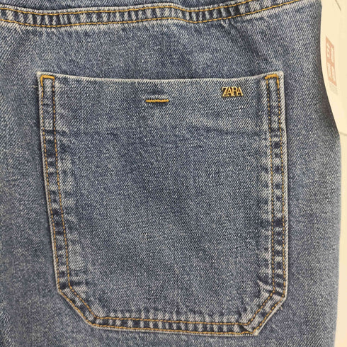 ザラ ZARA BAGGY PAPERBAG ハイライズデニムパンツ レディース 40