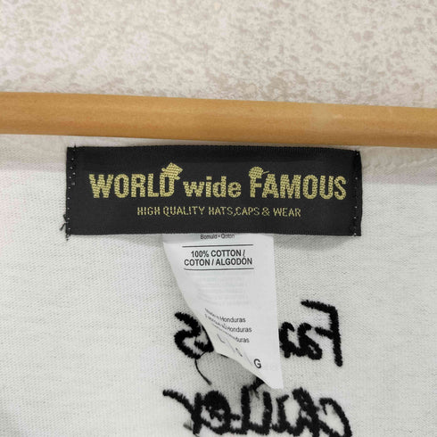 ワールドワイドフェイマス WORLD WIDE FAMOUS フロントイラストプリントタンクトップ メンズ JPN:L