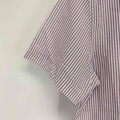 トミーヒルフィガー TOMMY HILFIGER シアサッカー半袖ストライプシャツ SLIM FIT メンズ JPN:M