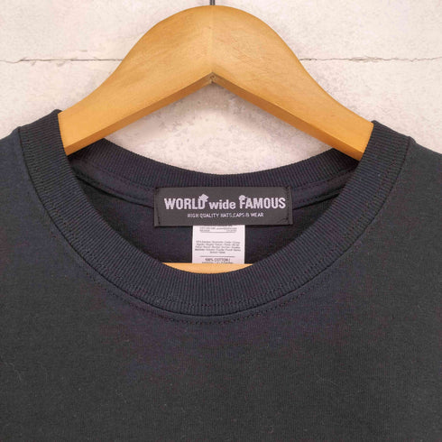 ワールドワイドフェイマス WORLD WIDE FAMOUS フロントフォトプリントクルーネックTシャツ メンズ JPN:M