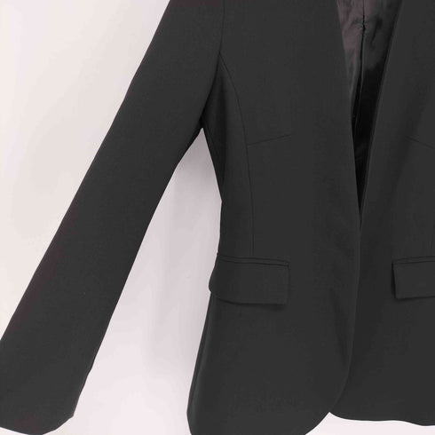 ザラ ZARA ブレザー ノーカラージャケット レディース import:M