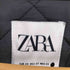 ザラ ZARA エコレザー キルティング ロングコート レディース import:XS