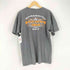 両面企業ロゴプリントクルーネックTシャツ メンズ