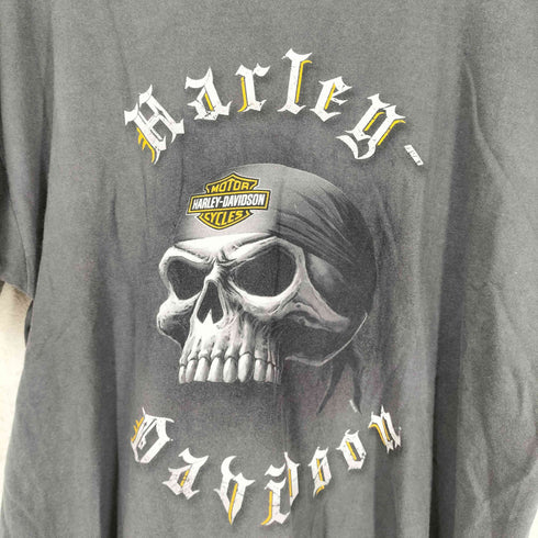 両面企業ロゴプリントクルーネックTシャツ メンズ