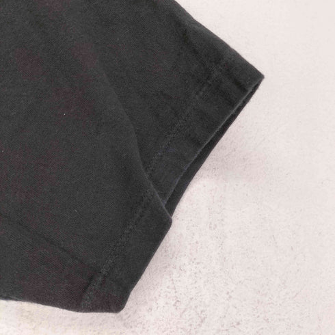 両面企業ロゴプリントクルーネックTシャツ メンズ
