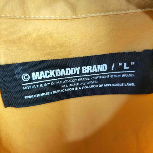 マックダディー MACKDADDY S/S コットンシャツ メンズ import:L