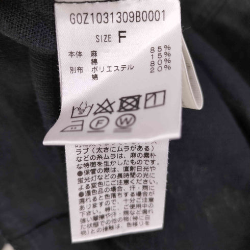 ジェナ JENA リネンコットン ノースリーブワンピース ロング ジャンスカ レディース FREE