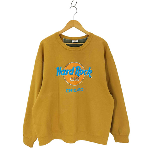 ハードロックカフェ Hard Rock Cafe USA製 CHICAGO ロゴプリントスウェット メンズ JPN:XL