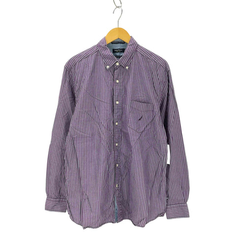 ノーティカ NAUTICA ストライプボタンダウンシャツ メンズ JPN:L