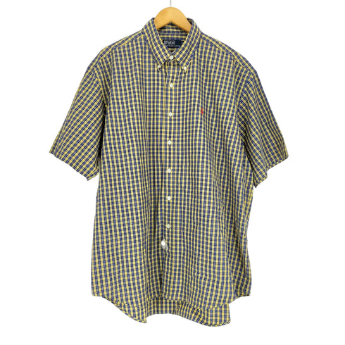 ポロバイラルフローレン Polo by RALPH LAUREN ポニー刺繍チェック柄BDシャツ メンズ JPN:XL