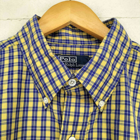 ポロバイラルフローレン Polo by RALPH LAUREN ポニー刺繍チェック柄BDシャツ メンズ JPN:XL