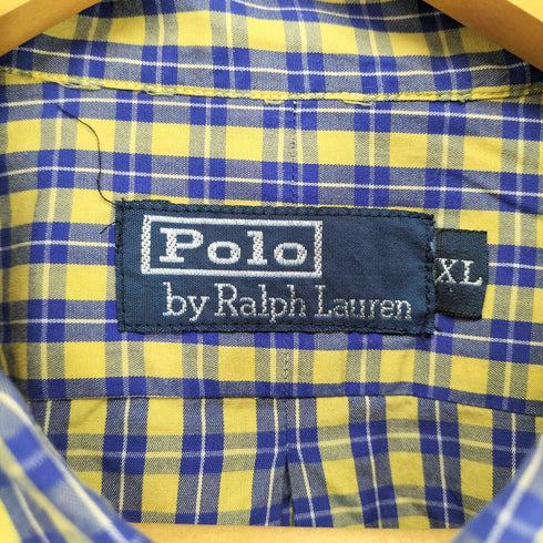 ポロバイラルフローレン Polo by RALPH LAUREN ポニー刺繍チェック柄BDシャツ メンズ JPN:XL