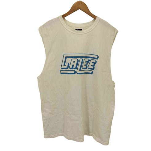 キャリー CALEE フロント ロゴ プリント ノースリーブ クルーネック Tシャツ メンズ JPN:L