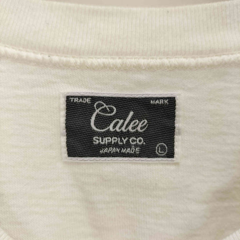 キャリー CALEE フロント ロゴ プリント ノースリーブ クルーネック Tシャツ メンズ JPN:L