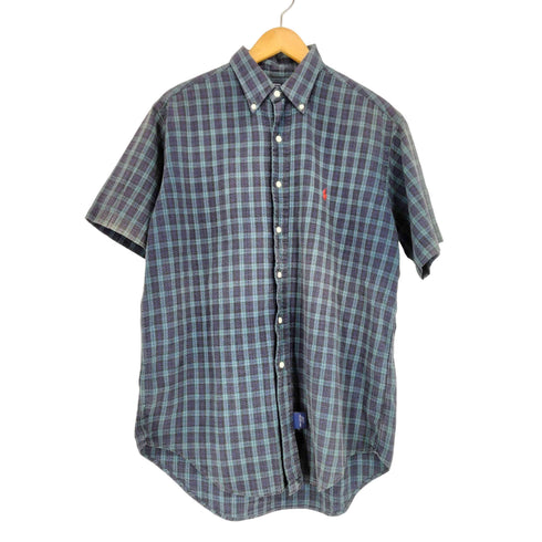 ポロバイラルフローレン Polo by RALPH LAUREN 90s シアサッカー ポニー刺繍BDシャツ メンズ JPN:L