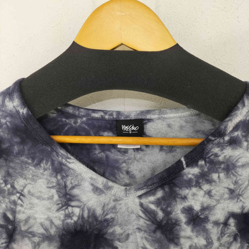 モッシモ MOSSIMO L/S 総柄Vネックカットソー メンズ import:M