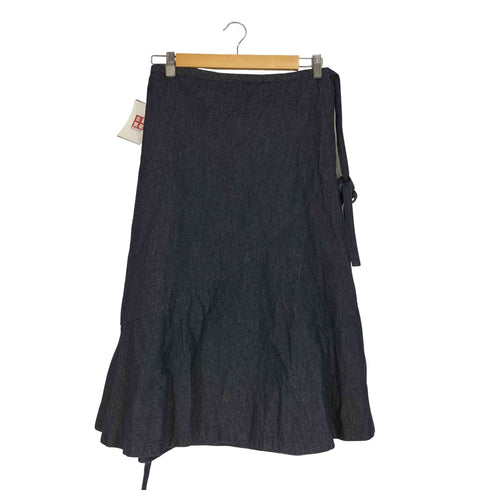 コムデギャルソン COMME des GARCONS インディゴ デニム ラップスカート 巻きスカート レディース