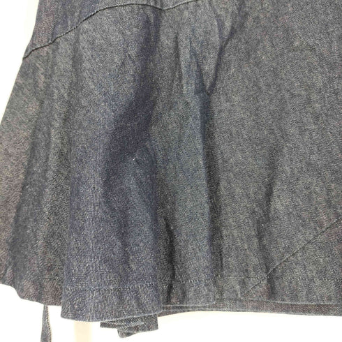 コムデギャルソン COMME des GARCONS インディゴ デニム ラップスカート 巻きスカート レディース