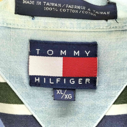 トミーヒルフィガー TOMMY HILFIGER マルチストライプシャツ メンズ JPN:XL