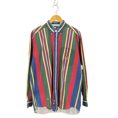 トミーヒルフィガー TOMMY HILFIGER マルチストライプシャツ メンズ JPN:L